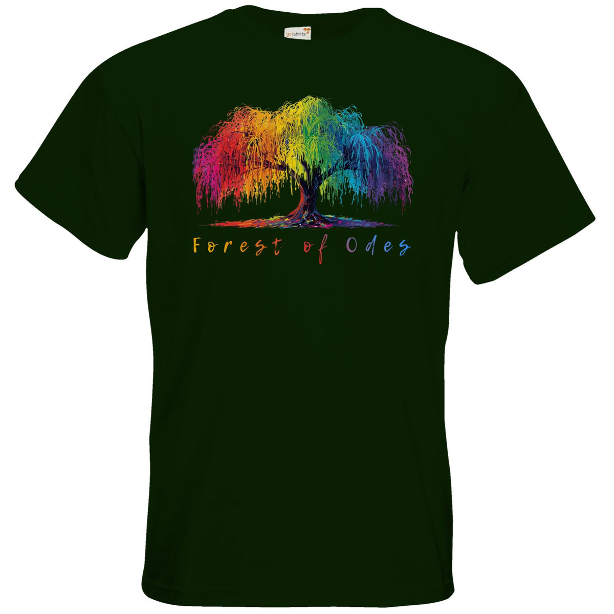 T-Shirt Premium - Farbenfrohe Trauerweide