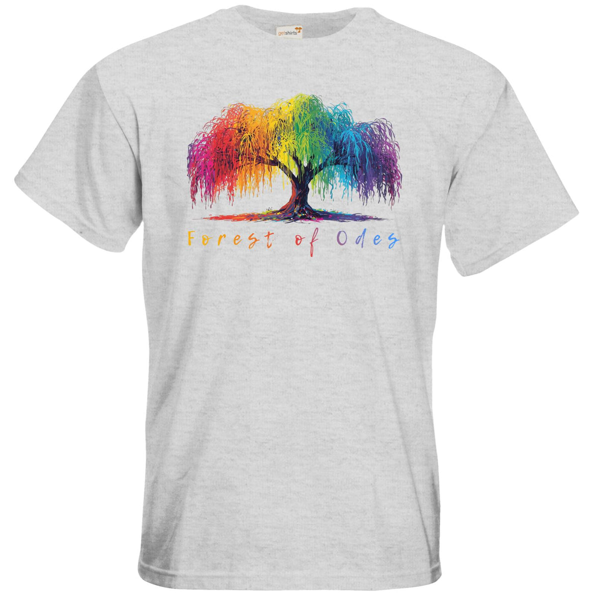 T-Shirt Premium - Farbenfrohe Trauerweide
