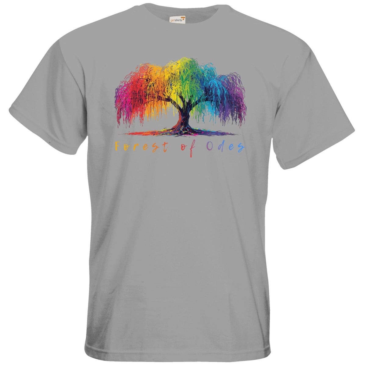 T-Shirt Premium - Farbenfrohe Trauerweide