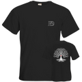 T-Shirt Premium - FoO Brust klein - Baum Rücken groß